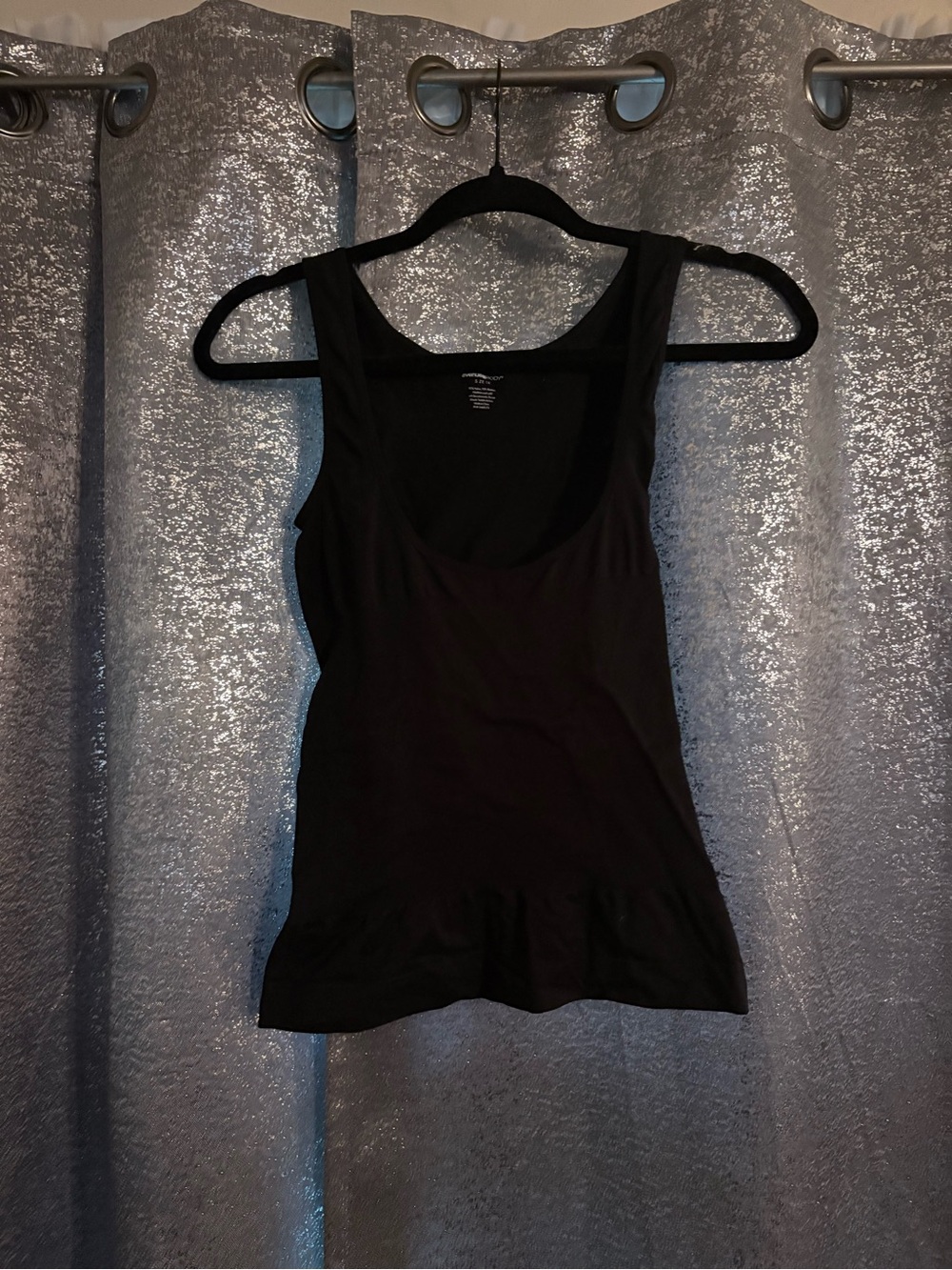 Women's Black Under Bust Compression Tank Top
